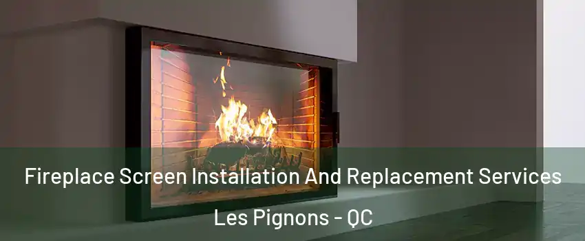 Fireplace Screen Installation And Replacement Services Les Pignons - QC