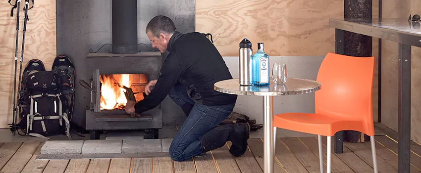Open Hearth Wood Fireplace Installation in Saint Georges, QC