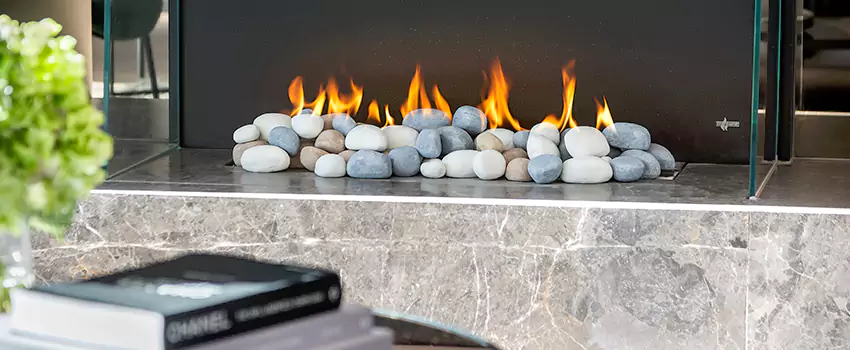 Double-Height Fireplace Design Refurbishment in Saint Georges, Quebec