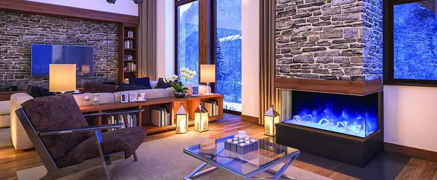 Dynamic Flame Color Fireplace Installation in Saint Georges, QC